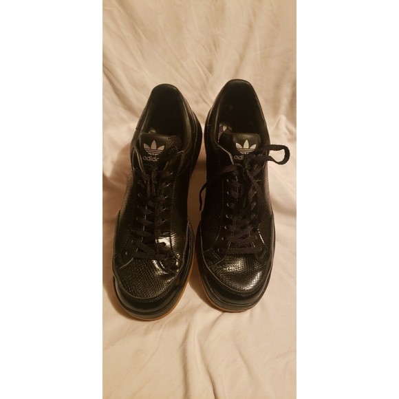 MENS ADIDAS ROD LAVER LUX Sneakers Shoes Black Leather Sz US 8 D74107 main image 7
